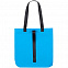 Шопер Manifest Color из светоотражающей ткани, синий с логотипом в Волгограде заказать по выгодной цене в кибермаркете AvroraStore
