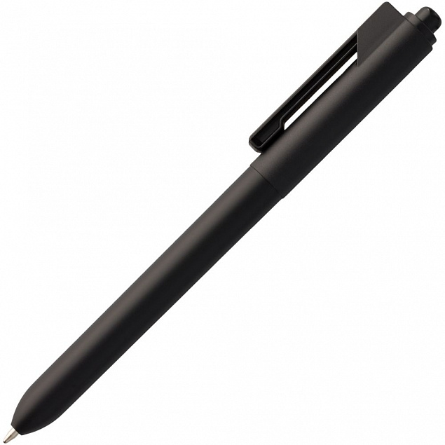 Ручка шариковая Hint, черная с логотипом в Волгограде заказать по выгодной цене в кибермаркете AvroraStore