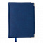 Ежедневник недатированный Kennedy, А5,  темно-синий, белый блок, серебряный срез с логотипом в Волгограде заказать по выгодной цене в кибермаркете AvroraStore
