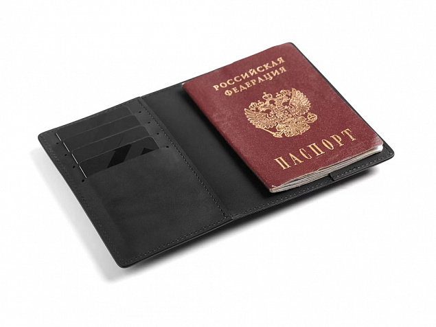 Обложка для паспорта «Нит» с логотипом в Волгограде заказать по выгодной цене в кибермаркете AvroraStore