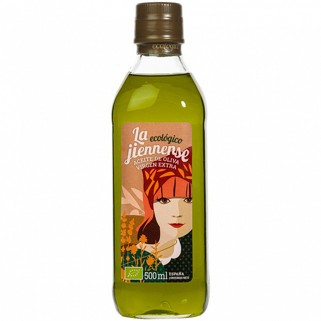 Масло оливковое La Jiennense Organic с логотипом в Волгограде заказать по выгодной цене в кибермаркете AvroraStore