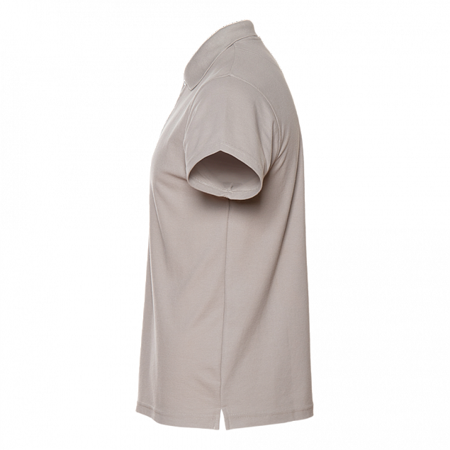 Рубашка поло Рубашка мужская 04 Светло-серый с логотипом в Волгограде заказать по выгодной цене в кибермаркете AvroraStore