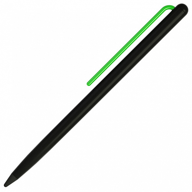 Карандаш GrafeeX в чехле, черный с зеленым с логотипом в Волгограде заказать по выгодной цене в кибермаркете AvroraStore