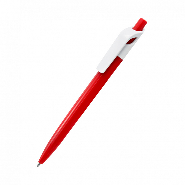 Ручка шариковая Bremen - Красный PP с логотипом в Волгограде заказать по выгодной цене в кибермаркете AvroraStore