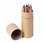 Набор цветных карандашей мини FLORA ,12 цветов с логотипом в Волгограде заказать по выгодной цене в кибермаркете AvroraStore