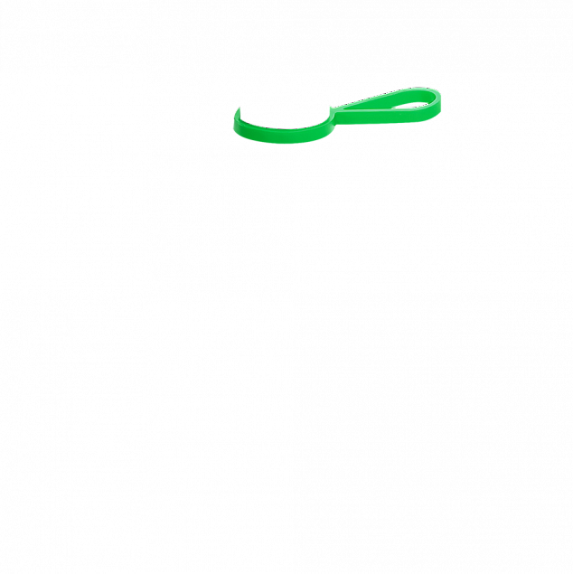 Кольцо-держатель силиконовое для термобутылки Olivia, зеленый с логотипом в Волгограде заказать по выгодной цене в кибермаркете AvroraStore