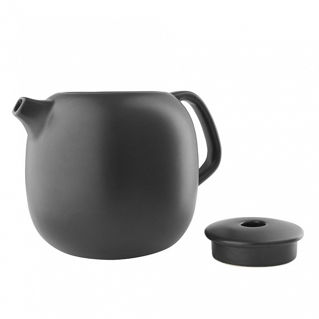 Чайник заварочный Nordic Kitchen, черный с логотипом в Волгограде заказать по выгодной цене в кибермаркете AvroraStore