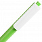 Ручка шариковая Pigra P03 Mat, светло-зеленая с белым с логотипом в Волгограде заказать по выгодной цене в кибермаркете AvroraStore