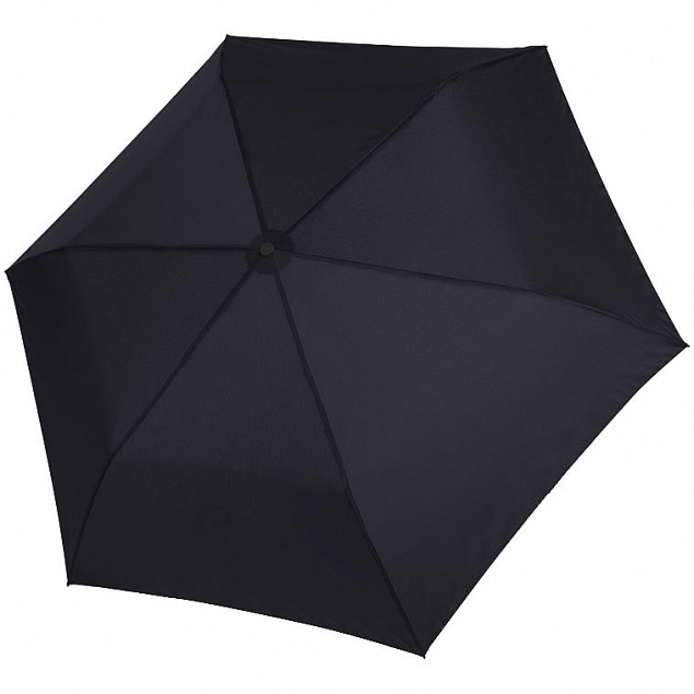 Зонт складной Zero Large, черный с логотипом в Волгограде заказать по выгодной цене в кибермаркете AvroraStore