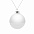 Елочный шар Finery Gloss, 8 см, глянцевый серебристый с глиттером с логотипом в Волгограде заказать по выгодной цене в кибермаркете AvroraStore