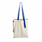 Шопер Superbag (неокрашенный с синим) с логотипом в Волгограде заказать по выгодной цене в кибермаркете AvroraStore