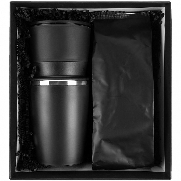 Набор Filter Coffee, черный с логотипом в Волгограде заказать по выгодной цене в кибермаркете AvroraStore