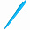 Ручка пластиковая Agata софт-тач, голубая с логотипом в Волгограде заказать по выгодной цене в кибермаркете AvroraStore