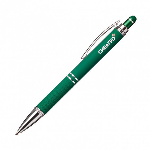 Шариковая ручка Alt, зеленый с логотипом в Волгограде заказать по выгодной цене в кибермаркете AvroraStore