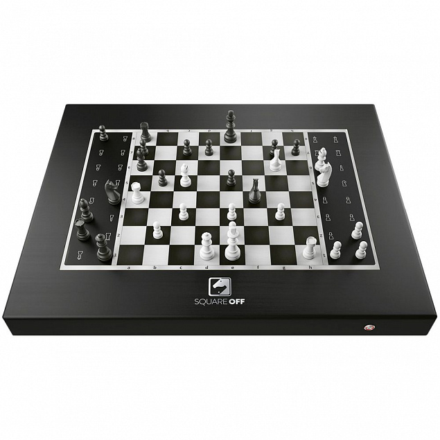 Умные шахматы Square Off Black Edition с логотипом в Волгограде заказать по выгодной цене в кибермаркете AvroraStore