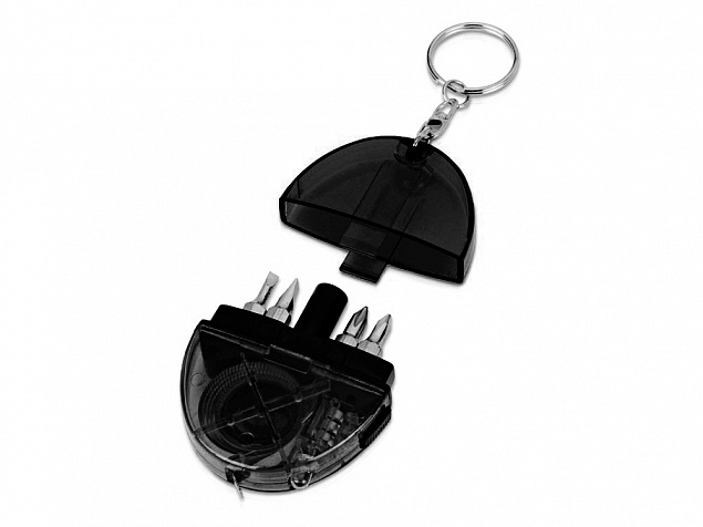 Брелок-рулетка «Кристалл», 1м с логотипом в Волгограде заказать по выгодной цене в кибермаркете AvroraStore
