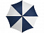 Зонт Karl 30 механический, темно-синий/белый с логотипом в Волгограде заказать по выгодной цене в кибермаркете AvroraStore