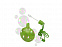 Круглый диспенсер для мыльных пузырей «Blubber» с логотипом в Волгограде заказать по выгодной цене в кибермаркете AvroraStore