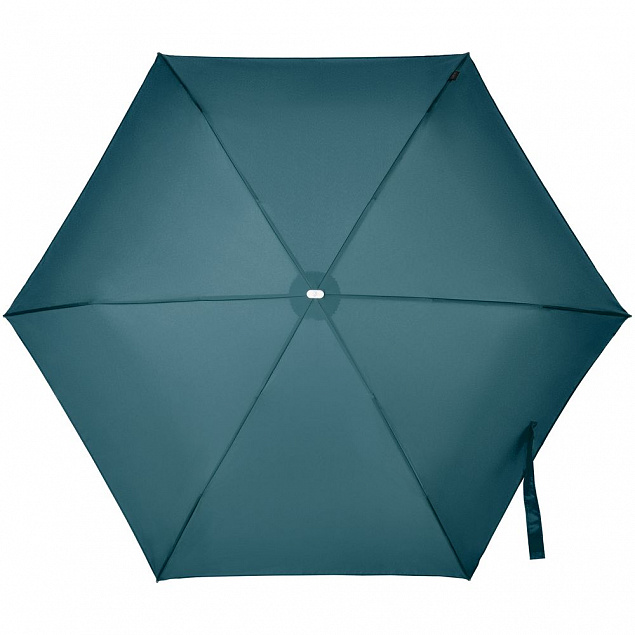 Складной зонт Alu Drop S, 3 сложения, механический, синий с логотипом в Волгограде заказать по выгодной цене в кибермаркете AvroraStore