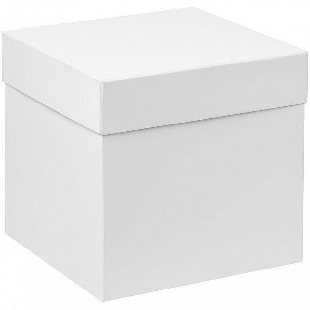 Коробка Cube M, белая с логотипом в Волгограде заказать по выгодной цене в кибермаркете AvroraStore