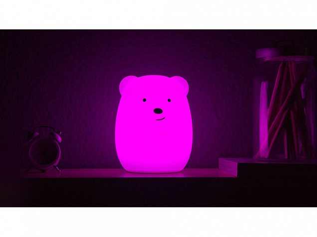 Ночник LED Bear с логотипом в Волгограде заказать по выгодной цене в кибермаркете AvroraStore