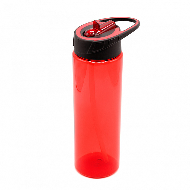 Пластиковая бутылка Mystik - Красный PP с логотипом в Волгограде заказать по выгодной цене в кибермаркете AvroraStore