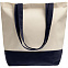 Холщовая сумка Shopaholic, темно-синяя с логотипом в Волгограде заказать по выгодной цене в кибермаркете AvroraStore