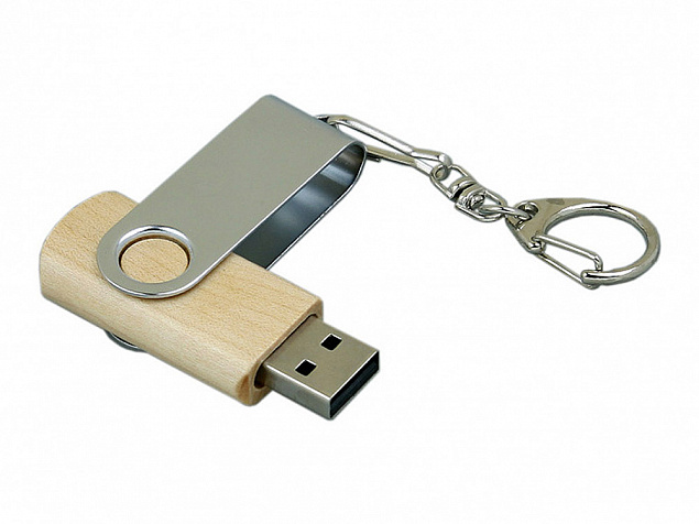 USB 2.0- флешка промо на 16 Гб с поворотным механизмом с логотипом в Волгограде заказать по выгодной цене в кибермаркете AvroraStore