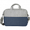Конференц-сумка BEAM NOTE, серый/темно-синий, 39х30х6.5 см, ткань верха: 100% полиамид, под-д: 100%п с логотипом в Волгограде заказать по выгодной цене в кибермаркете AvroraStore