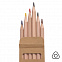 Набор цветных карандашей KINDERLINE small,6 цветов с логотипом в Волгограде заказать по выгодной цене в кибермаркете AvroraStore