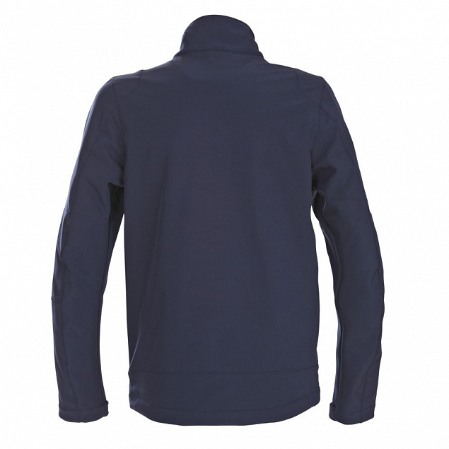 Куртка софтшелл мужская TRIAL, темно-синяя с логотипом в Волгограде заказать по выгодной цене в кибермаркете AvroraStore