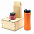 Подарочный набор Ирвин, оранжевый (черный чай, мед с фундуком и какао) с логотипом в Волгограде заказать по выгодной цене в кибермаркете AvroraStore