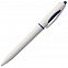 Ручка шариковая S! (Си), белая с темно-синим с логотипом в Волгограде заказать по выгодной цене в кибермаркете AvroraStore