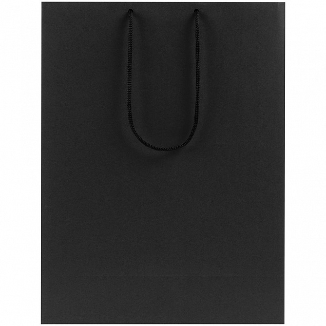 Пакет бумажный Porta XL, черный с логотипом в Волгограде заказать по выгодной цене в кибермаркете AvroraStore