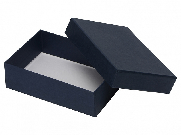 Подарочная коробка 17,7 х 12,3 х 5,2 см, синий с логотипом в Волгограде заказать по выгодной цене в кибермаркете AvroraStore