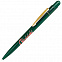 MIR, ручка шариковая с золотистым клипом, зеленый, пластик/металл с логотипом в Волгограде заказать по выгодной цене в кибермаркете AvroraStore