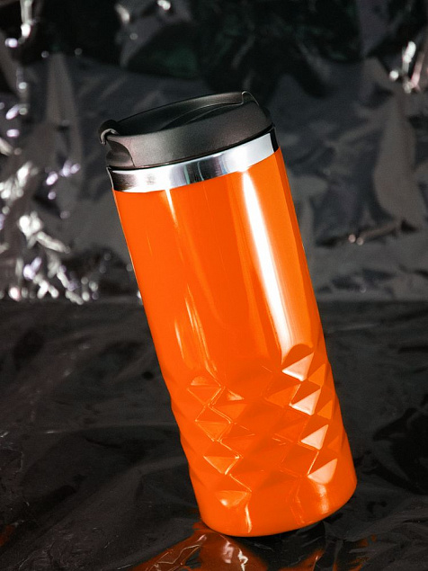 Термостакан Prism, оранжевый с логотипом в Волгограде заказать по выгодной цене в кибермаркете AvroraStore