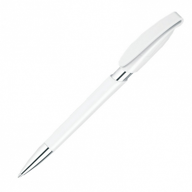Ручка шариковая RODEO M, белый с логотипом в Волгограде заказать по выгодной цене в кибермаркете AvroraStore