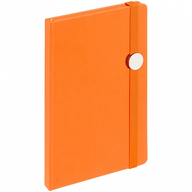 Блокнот Shall Round, оранжевый с логотипом в Волгограде заказать по выгодной цене в кибермаркете AvroraStore