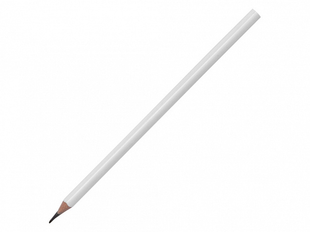 Трехгранный карандаш Conti из переработанных контейнеров, белый с логотипом в Волгограде заказать по выгодной цене в кибермаркете AvroraStore