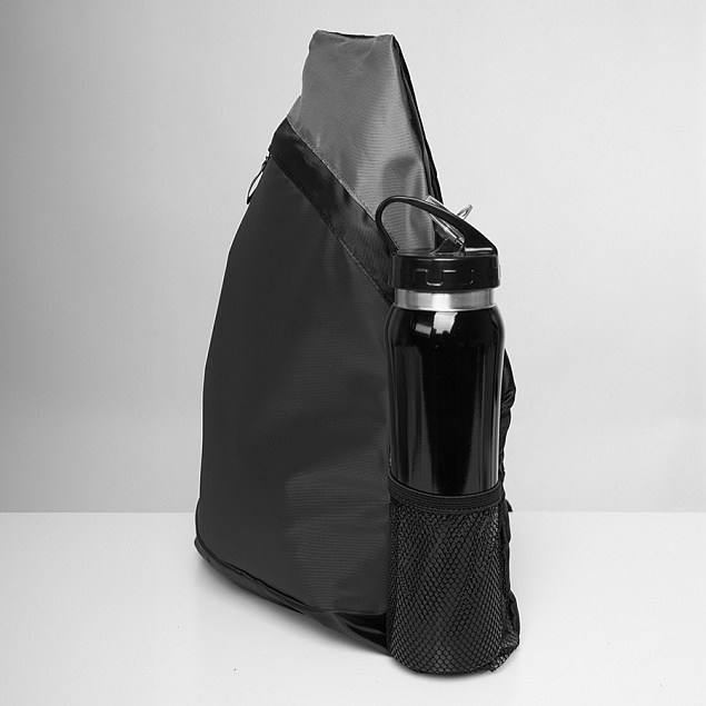 Рюкзак Pick чёрный/серый, 41 x 32 см, 100% полиэстер 210D с логотипом в Волгограде заказать по выгодной цене в кибермаркете AvroraStore