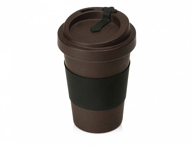 Стакан из кофе с силиконовой манжетой «Latte» с логотипом в Волгограде заказать по выгодной цене в кибермаркете AvroraStore
