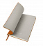 Бизнес-блокнот "Biggy", B5 формат, оранжевый, серый форзац, мягкая обложка, в клетку с логотипом в Волгограде заказать по выгодной цене в кибермаркете AvroraStore