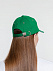 Бейсболка Classic, ярко-зеленая с белым кантом с логотипом в Волгограде заказать по выгодной цене в кибермаркете AvroraStore