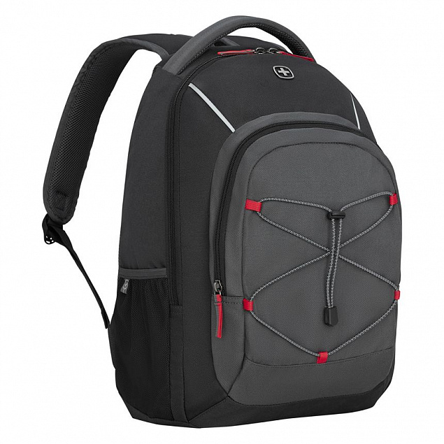 Рюкзак Next Mars, черный c антрацитовым с логотипом в Волгограде заказать по выгодной цене в кибермаркете AvroraStore