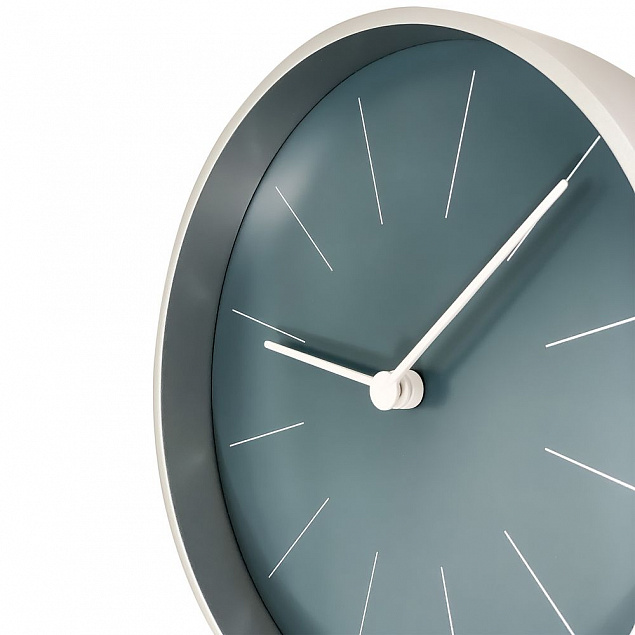Часы настенные Spark, темно-синие с логотипом в Волгограде заказать по выгодной цене в кибермаркете AvroraStore