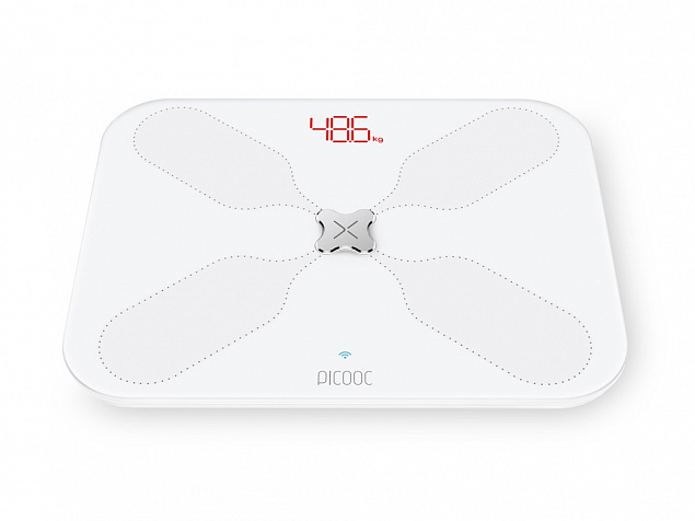 Умные диагностические весы с Wi-Fi Picooc S3 Lite White V2 (6924917717353), белый с логотипом в Волгограде заказать по выгодной цене в кибермаркете AvroraStore