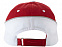 Бейсболка Draw 6-ти панельная, красный/белый с логотипом в Волгограде заказать по выгодной цене в кибермаркете AvroraStore