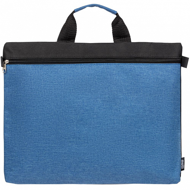 Конференц-сумка Melango, синяя с логотипом в Волгограде заказать по выгодной цене в кибермаркете AvroraStore
