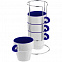 Кружка Inset, синяя с логотипом в Волгограде заказать по выгодной цене в кибермаркете AvroraStore